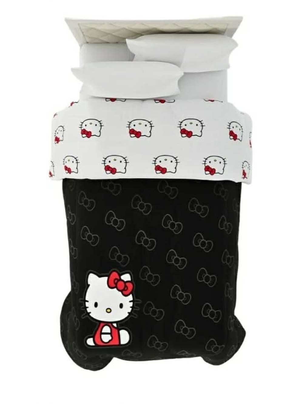 Hello Kitty Bedding Super Soft Cozy Microfiber Reversible Comforter Twin- Franco